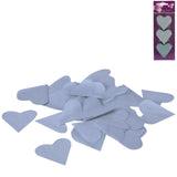 Konfetti hjerte blå 100 g | 24 stk
