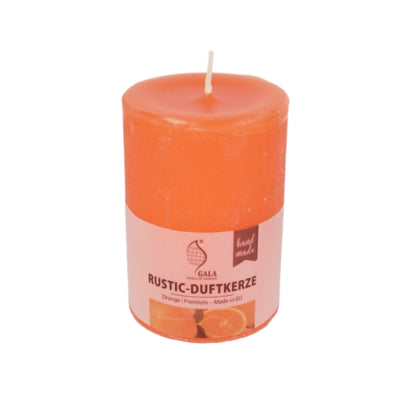 Gala duftsøjlelys rustik orange 7 x 10 cm | 6 stk
