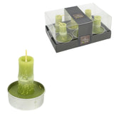 Fyrfadslys bambusgrøn 5 cm 6 stk | 24 stk