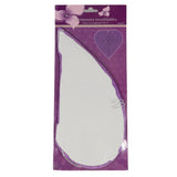 Honeycomb hjerte lilla 30 cm | 24 stk