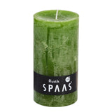 Spaas (r) søjlelys rustik olivengrøn 7 x 13 cm | 8 stk