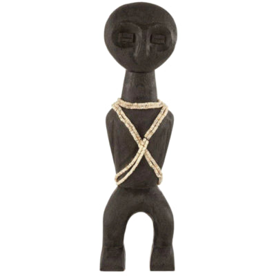 J-line figur primitiv mangotræ sort 47 cm | 6 stk