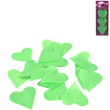 Konfetti hjertegrøn 100 g | 24 stk
