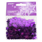 Amscan konfetti stjerner metallic lilla 14 g | 48 stk