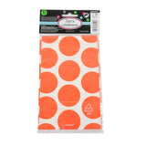 Amscan gaveemballage orange hvid 18 cm x 11 cm | 48 stk