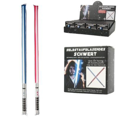 Folieballonsværd selvoppustelig 95 cm 2 assorteret | 24 stk