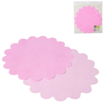 Dækkeserviet papir pink 35 cm 10 stk | 24 stk