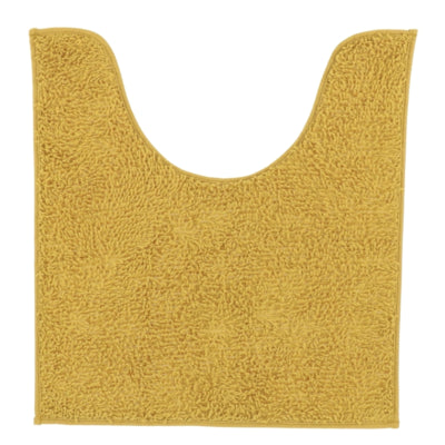 Toiletmåtte sennepsgul polyester 45 x 50 cm | 6 stk