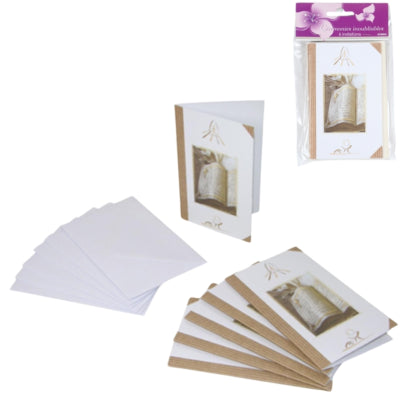 Invitationskort 13,5 cm 6 stk | 24 stk