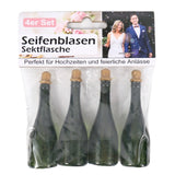 Bobleblæsende champagneflaske 7,7 cm 4 stk | 24 stk
