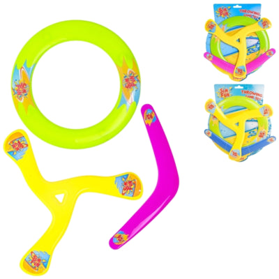 Sun sjov flyvende frisbee sæt 30 cm assorteret sæt af 3 | 12 stk