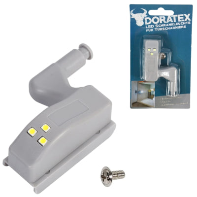 Skabshængselbelysning LED på batteri 6,8 cm | 24 stk