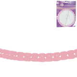 Guirlande rundt papir pink 3 m | 24 stk