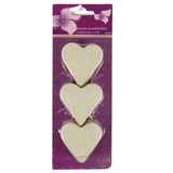 Konfetti hjerte elfenben 100 g | 24 stk