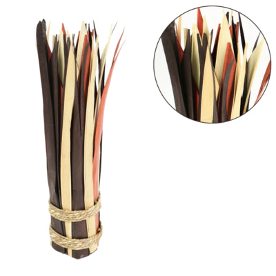 Bund af tørrede blade brun beige 35 cm | 48 stk