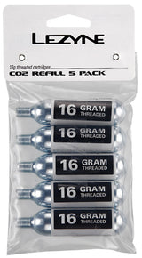Lezyne co2-erstatningspatroner 16 g pakke med 5