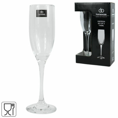 Husholdningsartikler champagne glas vintessa 190 ml 2 stk | 12 stk