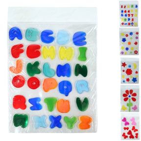 Vinduesmærkater 28 cm 6 assorteret | 36 stk