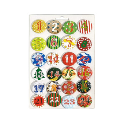 Deco Heitmann knap adventskalender 4 cm sæt med 24 | 24 stk