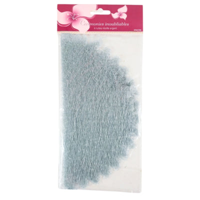 Gaveemballage tyl grå 24 cm 6 stk | 24 stk
