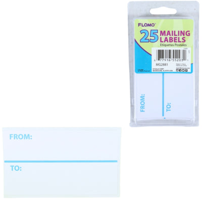 Forsendelsesetiketter 11,5 cm 25 stk. | 48 stk