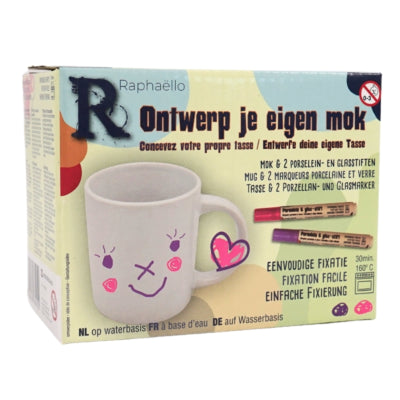 Raphaëllo design din egen kop 200 ml sæt med 3 | 8 stk