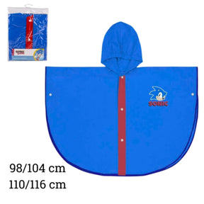 Sonic børneregn poncho 2 assorteret | 6 stk