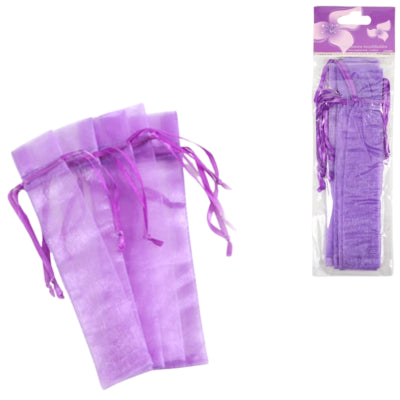 Gavepose organza lilla 20 cm 6 stk | 24 stk