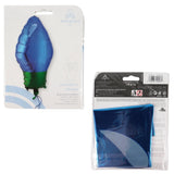 Amscan folieballon julelampe blå 55 cm | 25 stk