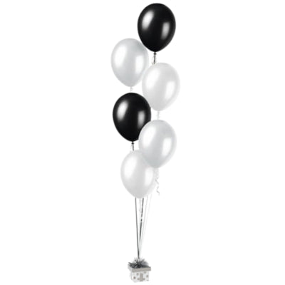 Amscan ballon vægt gave sølv farvet 8 cm | 24 stk