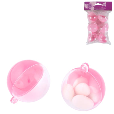 Hængebold pink 5 cm sæt af 6 | 32 stk