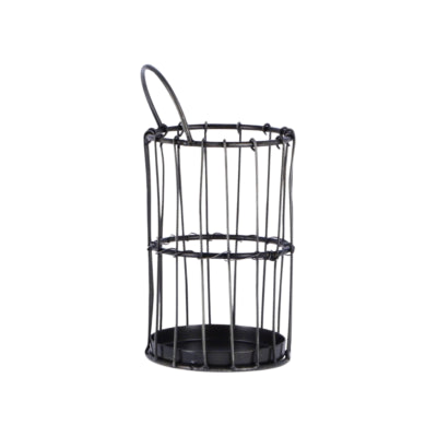 Kurv Jill metal grå 17 cm | 12 stk
