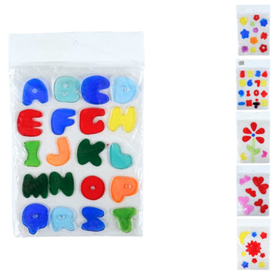 Vinduesmærkater 23,5 cm 6 assorteret | 36 stk