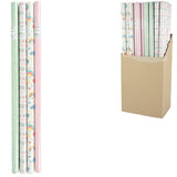 Gavepapir tillykke med fødselsdagen 200 x 70 cm 4 assorteret | 60 stk