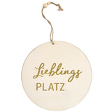 Hængende dekoration lieblings platz træ 20 cm 2 assorteret | 48 stk