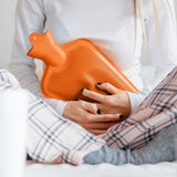 Relaxdays varmtvandsflaske orange 2 l | 6 stk