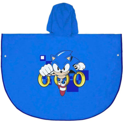 Sonic børneregn poncho 2 assorteret | 6 stk