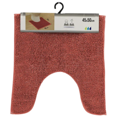 Toiletmåtte terra polyester 45 x 50 cm | 6 stk
