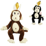 Knuseabe med bananskal siddende 55 cm 2 assorteret | 15 stk