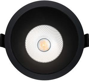 Enzo profolux led downlighter zwart reflector 6w 4000k dimbaar - led2470