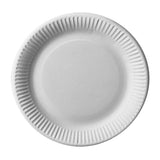 Papstar 25 engangs (engangs) paptallerkner hvide 23cm