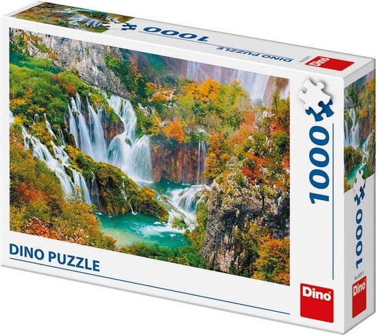Dinotoys dino puslespil - vandfald plitvice kroatien - 1000 brikker