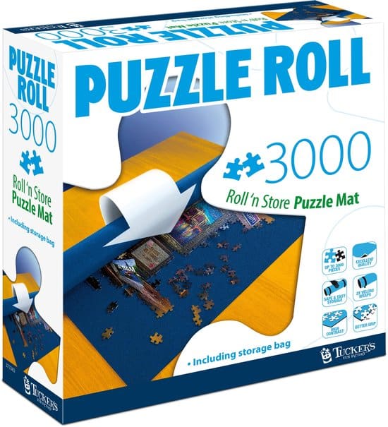 Boosterbox puslespil - roll-up puslespil måtte op til 3000 brikker