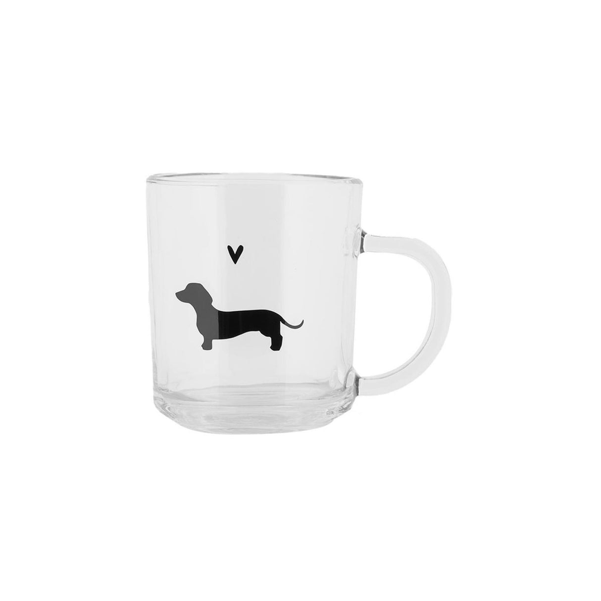 Clayre eef te glas gravhund 200ml 11x8x9cm