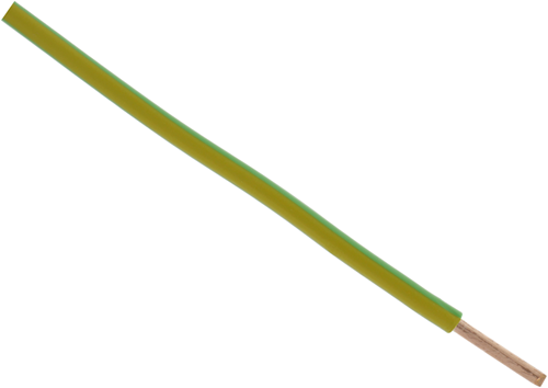 Q-link installationsledning - vd - 6,0 mm - 2,5 m - gul - grøn