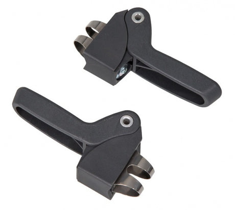 Fodstøtter Q193 Sort 12 cm 2 stykker