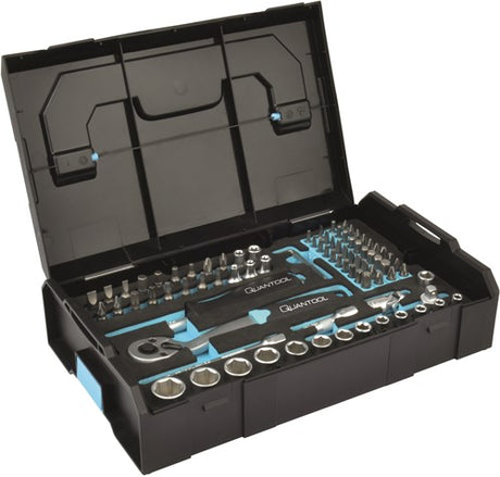 Quantool topnøglesæt 85 stk l-boxx - q25005