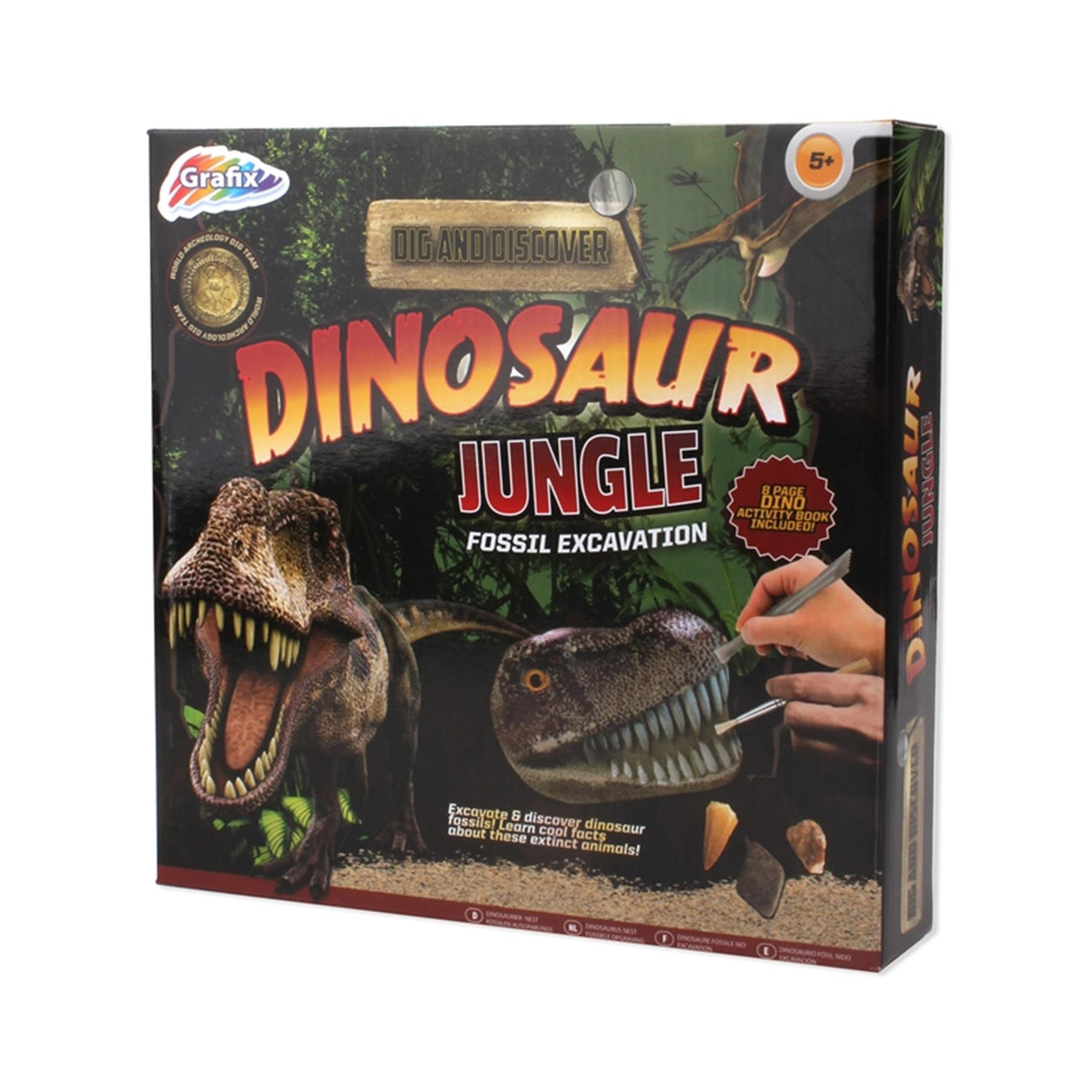 Grafix grav og opdag dinosaurjunglen