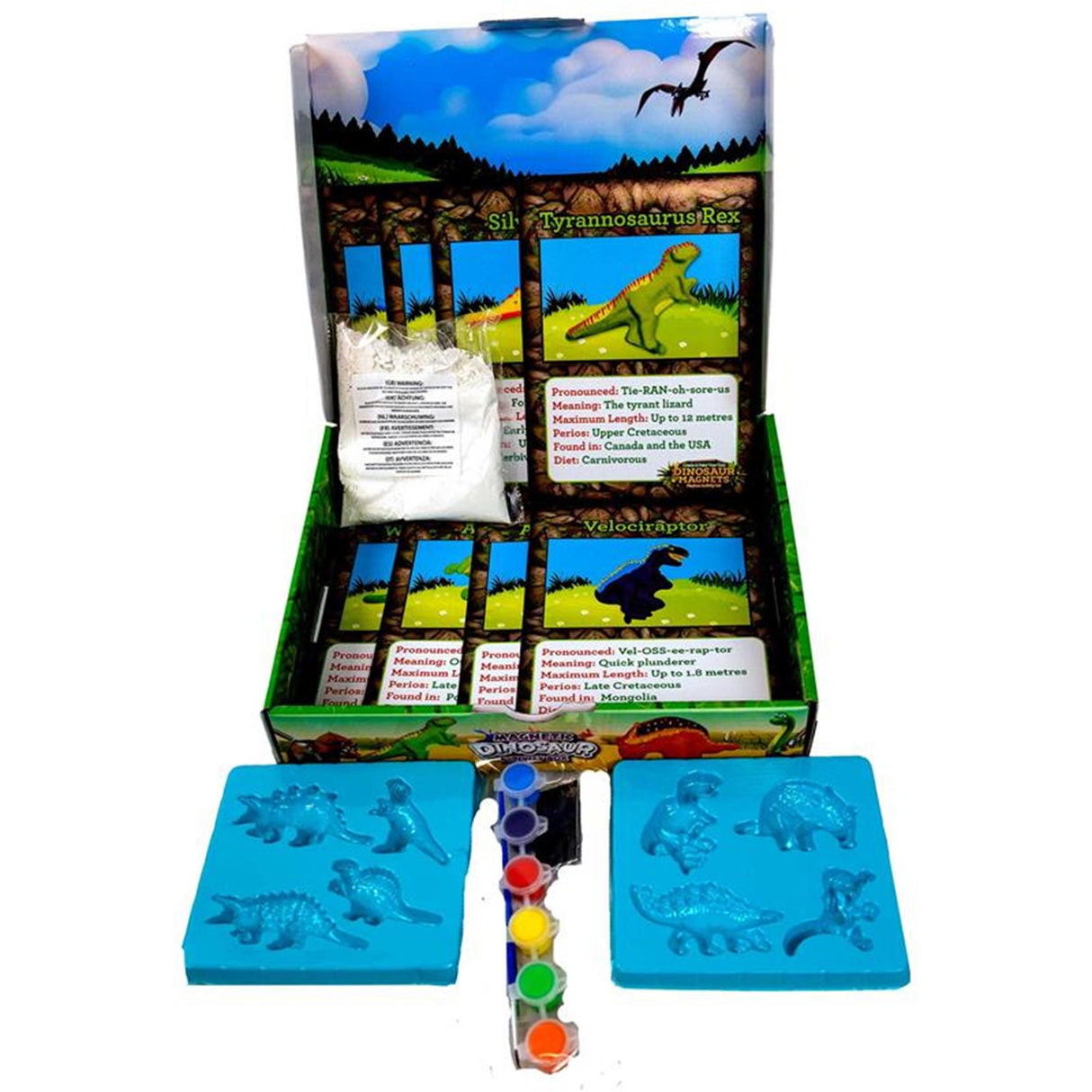 Grafix magnetisk dino aktivitetsboks 30x25cm 9-12 år