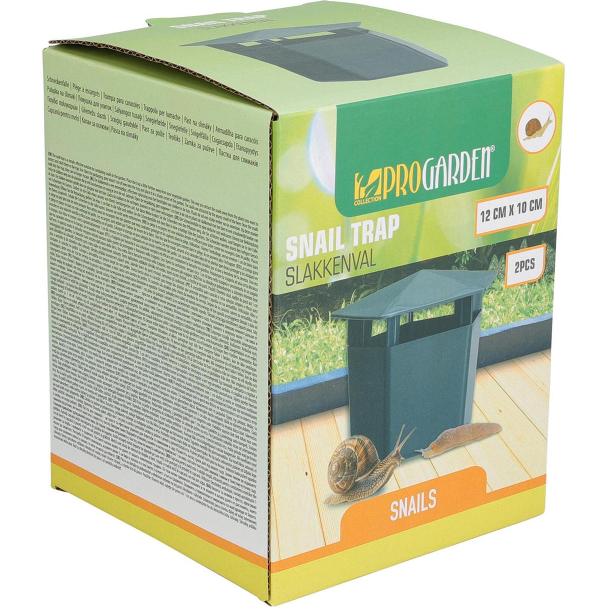 Pro garden slakkenvanger groen set van 2 stuks